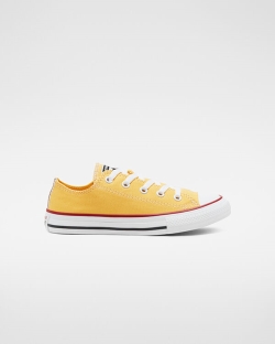 Converse Seasonal Color Chuck Taylor All Star Erkek Çocuk Kısa Ayakkabı Beyaz/Altın/Koyu/Kırmızı | 2